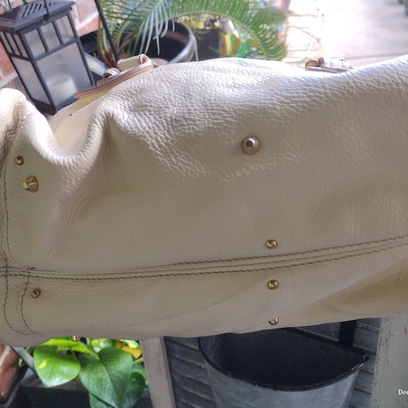 VINTAGE LEATHER SATCHEL BAG BY CHLOE - Picture 8 of 8